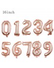 1pc 40 cali różowe złoto srebrne aluminiowe balony foliowe cyfry 0-9 urodziny ślub przyjęcie zaręczynowe Decor Globo piłka dla d