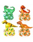 11 sztuk chłopcy urodziny Dino Party dinozaur folia konfetti do balonów lateksowe balony Dino balon powietrza Globos Baby Shower
