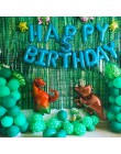 11 sztuk chłopcy urodziny Dino Party dinozaur folia konfetti do balonów lateksowe balony Dino balon powietrza Globos Baby Shower
