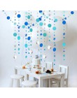 Dekoracje ślubne 4M złoto srebro gwiazda okrągły kształt girlandy papierowe Baby Shower dekoracje na imprezę urodzinową dla dzie