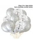 15 sztuk boże narodzenie śnieżynka balony śnieg urodziny temat balon do konfetti dzieci zabawki Xmas przyjęcie noworoczne dostaw