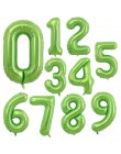 2 sztuk 40 cal róża złota cyfra folia balony z helem 18 20 21 30 50 lat cyfrowy manometr piłki dla dorosłych dekoracje na przyję