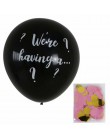 36 Cal czarny płeć ujawnić balon chłopiec lub dziewczyna płeć ujawnić na przyjęcie balony lateksowe dekoracje dla dzieci balon d