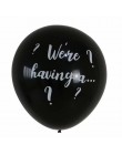 36 Cal czarny płeć ujawnić balon chłopiec lub dziewczyna płeć ujawnić na przyjęcie balony lateksowe dekoracje dla dzieci balon d