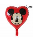 114cm Giant Mickey Minnie Mouse balon kreskówka folia balon na przyjęcie urodzinowe dla dzieci dekoracje na imprezę urodzinową d