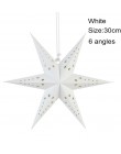 1pc 60cm duże DIY siedem kąt papierowe gwiazdki ozdoby choinkowe Home Decor wiszące latarnia bożonarodzeniowa okno kominek wystr