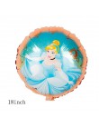 1pc Cartoon księżniczka syrenka z balonów foliowych Baby shower dziewczyna nadmuchiwane helem Globos dzieci dekoracje na przyjęc