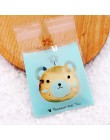 50 sztuk/partia Cute Heart Theme cukierki Cookie torby ślubne cukierki na przyjęcie urodzinowe Buscuit worek do pakowania świąte
