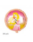 1pc Cartoon księżniczka syrenka z balonów foliowych Baby shower dziewczyna nadmuchiwane helem Globos dzieci dekoracje na przyjęc