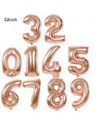 1pc 40 cali różowe złoto srebrne aluminiowe balony foliowe cyfry 0-9 urodziny ślub przyjęcie zaręczynowe Decor Globo piłka dla d