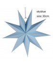1pc 60cm duże DIY siedem kąt papierowe gwiazdki ozdoby choinkowe Home Decor wiszące latarnia bożonarodzeniowa okno kominek wystr