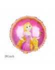 1pc Cartoon księżniczka syrenka z balonów foliowych Baby shower dziewczyna nadmuchiwane helem Globos dzieci dekoracje na przyjęc