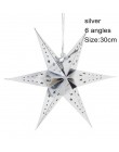 1pc 60cm duże DIY siedem kąt papierowe gwiazdki ozdoby choinkowe Home Decor wiszące latarnia bożonarodzeniowa okno kominek wystr