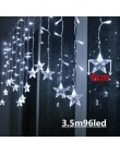 Boże narodzenie 3M X 3M 304 kurtyna girlanda żarówkowa Led Lights Xmas Garland ozdoby choinkowe dla domu noworoczne dekoracje na