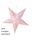 1pc 60cm duże DIY siedem kąt papierowe gwiazdki ozdoby choinkowe Home Decor wiszące latarnia bożonarodzeniowa okno kominek wystr