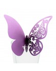 20 części/partia motyl papier cięty laserowo karteczka z miejscem/winietka/karta Cup/kartonowa ozdoba na kieliszek do wina na we