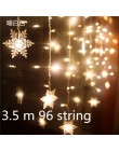 Boże narodzenie 3M X 3M 304 kurtyna girlanda żarówkowa Led Lights Xmas Garland ozdoby choinkowe dla domu noworoczne dekoracje na