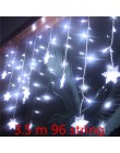Boże narodzenie 3M X 3M 304 kurtyna girlanda żarówkowa Led Lights Xmas Garland ozdoby choinkowe dla domu noworoczne dekoracje na