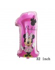 114cm Giant Mickey Minnie Mouse balon kreskówka folia balon na przyjęcie urodzinowe dla dzieci dekoracje na imprezę urodzinową d