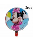 114cm Giant Mickey Minnie Mouse balon kreskówka folia balon na przyjęcie urodzinowe dla dzieci dekoracje na imprezę urodzinową d