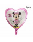 114cm Giant Mickey Minnie Mouse balon kreskówka folia balon na przyjęcie urodzinowe dla dzieci dekoracje na imprezę urodzinową d