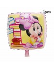114cm Giant Mickey Minnie Mouse balon kreskówka folia balon na przyjęcie urodzinowe dla dzieci dekoracje na imprezę urodzinową d