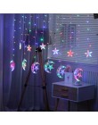 Boże narodzenie 3M X 3M 304 kurtyna girlanda żarówkowa Led Lights Xmas Garland ozdoby choinkowe dla domu noworoczne dekoracje na