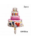 114cm Giant Mickey Minnie Mouse balon kreskówka folia balon na przyjęcie urodzinowe dla dzieci dekoracje na imprezę urodzinową d