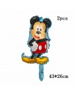 114cm Giant Mickey Minnie Mouse balon kreskówka folia balon na przyjęcie urodzinowe dla dzieci dekoracje na imprezę urodzinową d