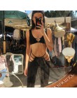 Macheda 2018 kobiet czarny Sexy wyciąć otwory spodnie Slim Fitness spodnie dresowe Flare drążą spodnie Streetwear spodnie Capris