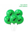 11 sztuk chłopcy urodziny Dino Party dinozaur folia konfetti do balonów lateksowe balony Dino balon powietrza Globos Baby Shower