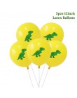 11 sztuk chłopcy urodziny Dino Party dinozaur folia konfetti do balonów lateksowe balony Dino balon powietrza Globos Baby Shower