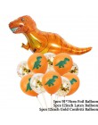 11 sztuk chłopcy urodziny Dino Party dinozaur folia konfetti do balonów lateksowe balony Dino balon powietrza Globos Baby Shower