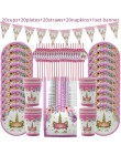 Dla dzieci urodziny jednorożec strona dekoracji jednorożec róg ciasto topper opaska do włosów ślub baby shower party supplies 1s
