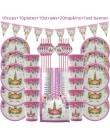 Dla dzieci urodziny jednorożec strona dekoracji jednorożec róg ciasto topper opaska do włosów ślub baby shower party supplies 1s