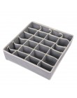 Bielizna Storage Organizer Box, 6/7/8/24 skarpetki/szalik/biustonosz siatka szafa szuflada Organizer składana szafa tkanina kont
