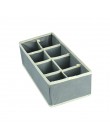 Bielizna Storage Organizer Box, 6/7/8/24 skarpetki/szalik/biustonosz siatka szafa szuflada Organizer składana szafa tkanina kont