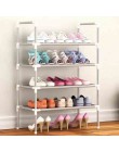 Stojak na buty organizer na obuwie aluminium Metal stały stojak na buty DIY buty półka do przechowywania organizer do domu akces