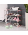 Proste wielowarstwowe stojak ze stali nierdzewnej łatwy montaż przechowywanie szafka na buty wieszak na buty Home organizer akce