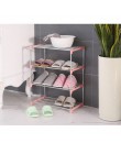 Proste wielowarstwowe stojak ze stali nierdzewnej łatwy montaż przechowywanie szafka na buty wieszak na buty Home organizer akce
