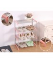 Proste wielowarstwowe stojak ze stali nierdzewnej łatwy montaż przechowywanie szafka na buty wieszak na buty Home organizer akce