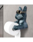 Głowa zwierzęcia statua figurka wiszące papierowe uchwyt toaleta toaleta ścienna Home Decor rolkę papieru pudełko na chusteczki 