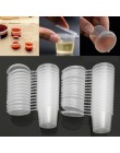 100 sztuk jednorazowe przezroczysty z tworzywa sztucznego rondel Chutney Cups Slime Storage Container Box z pokrywkami organizer