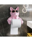 Głowa zwierzęcia statua figurka wiszące papierowe uchwyt toaleta toaleta ścienna Home Decor rolkę papieru pudełko na chusteczki 