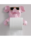 Głowa zwierzęcia statua figurka wiszące papierowe uchwyt toaleta toaleta ścienna Home Decor rolkę papieru pudełko na chusteczki 