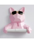 Głowa zwierzęcia statua figurka wiszące papierowe uchwyt toaleta toaleta ścienna Home Decor rolkę papieru pudełko na chusteczki 