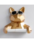 Głowa zwierzęcia statua figurka wiszące papierowe uchwyt toaleta toaleta ścienna Home Decor rolkę papieru pudełko na chusteczki 
