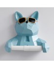 Głowa zwierzęcia statua figurka wiszące papierowe uchwyt toaleta toaleta ścienna Home Decor rolkę papieru pudełko na chusteczki 