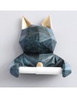 Głowa zwierzęcia statua figurka wiszące papierowe uchwyt toaleta toaleta ścienna Home Decor rolkę papieru pudełko na chusteczki 