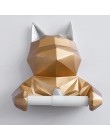 Głowa zwierzęcia statua figurka wiszące papierowe uchwyt toaleta toaleta ścienna Home Decor rolkę papieru pudełko na chusteczki 